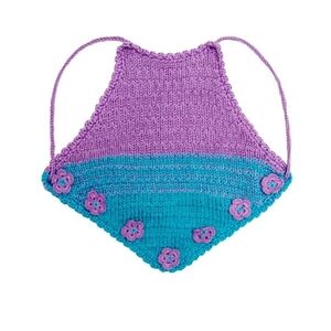 Agua Bendita Hanna Kids Crop Top Handmade Details NWT